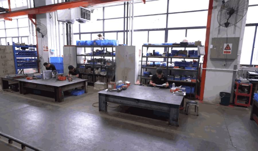 Toolroom where keycap moulds are made at the OSHID factory